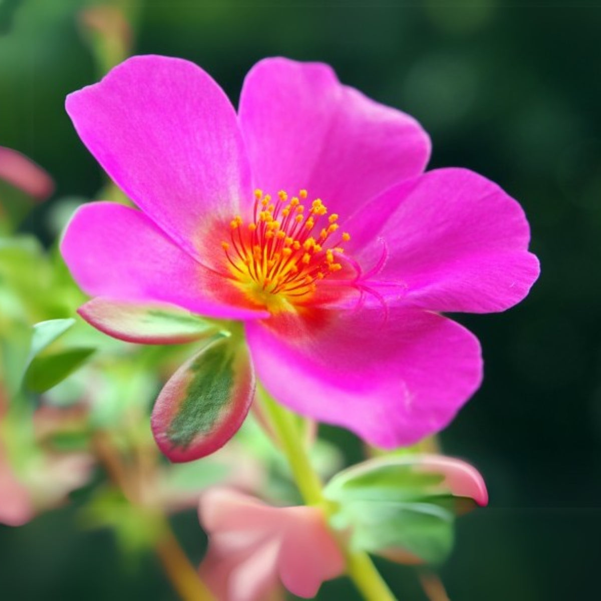Fuchsia Seeds - Portulaca Seeds, Moss Rose Seeds, 30 seeds
