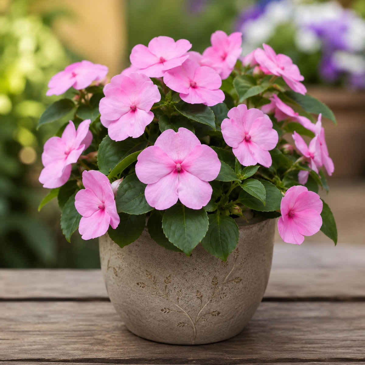 Beacon Light Pink Impatiens seeds