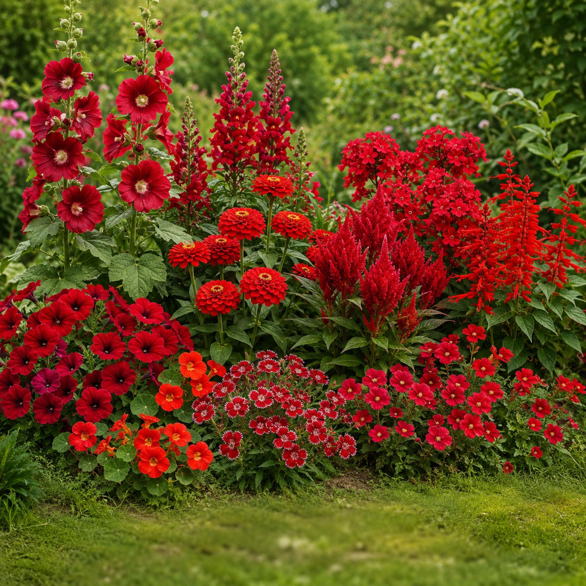 Red Flower Mix seeds