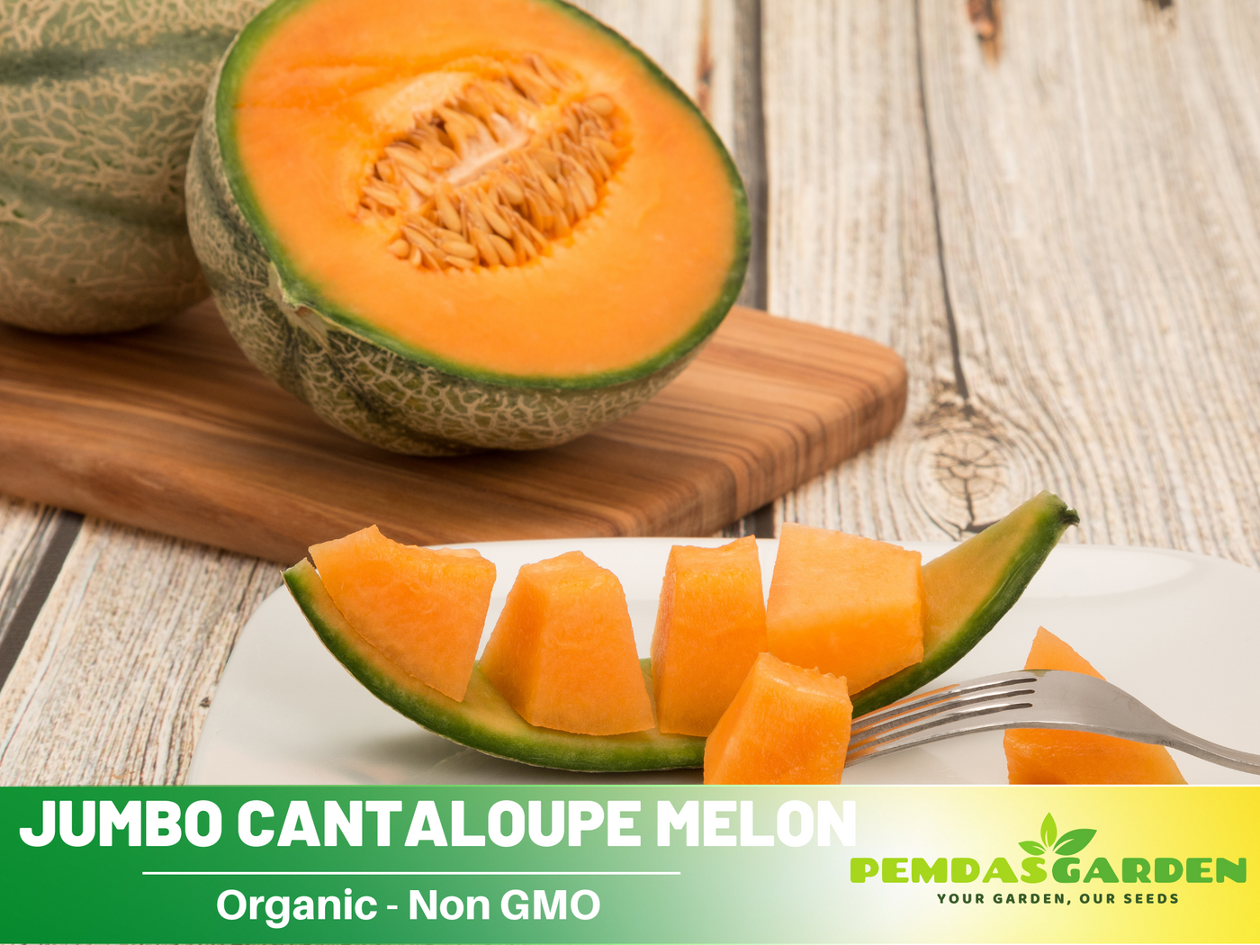 planting fresh cantaloupe seeds 30 seeds| Planter's Cantaloupe Melon Seeds– Delicious Fruit, Easy to Grow, Perennial, Garden & Container Plant, Pollinator Friendly, Non-GMO, Heirloom