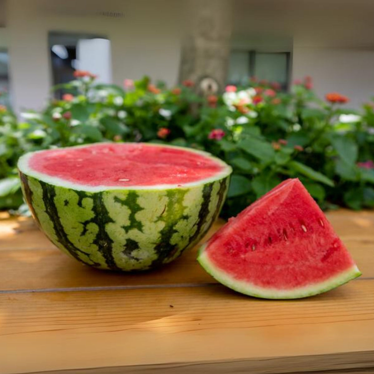 25 Seeds| Crimson Sweet Watermelon Seeds – Heirloom, Non-GMO, Large Round Melons, Sweet Juicy Red Flesh, Striped Green Rind, High Yield, Heat Tolerant, Easy to Grow Summer Garden Fruit for Fresh Eating & Juicing#6031