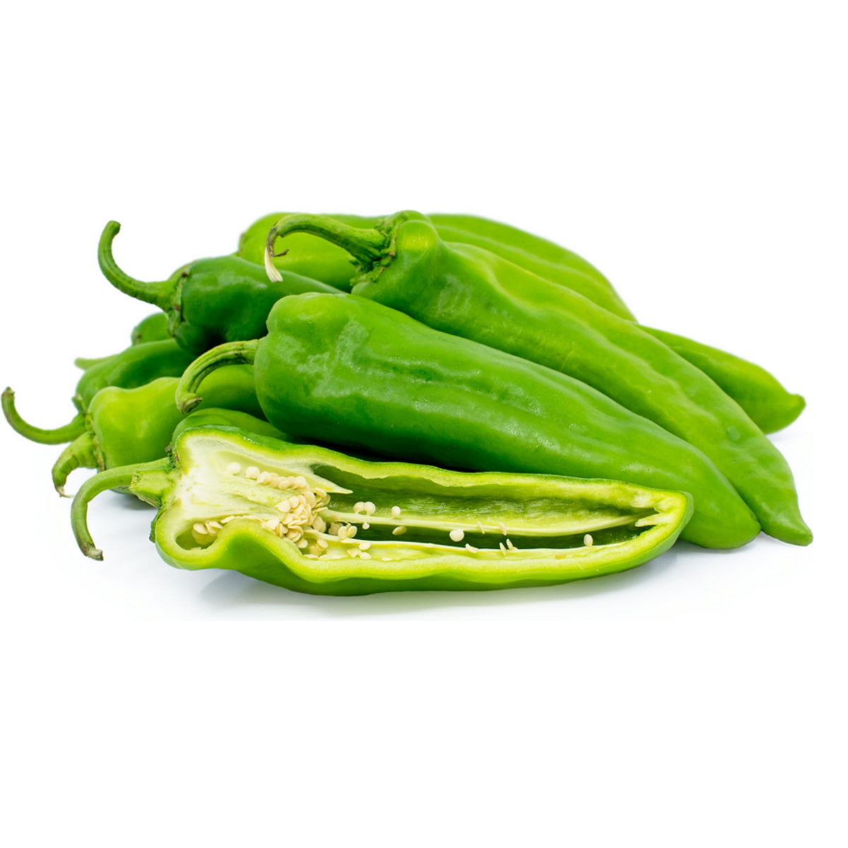 30 Seeds| Anaheim Chili Pepper Seeds – Capsicum annuum, Heirloom, Non-GMO, Mild Heat 500–1,000 SHU, High Yield, 7-Inch Peppers, Easy to Grow Warm Season Vegetable for Roasting, Stuffing, Salsa, and Fresh Cooking#6038