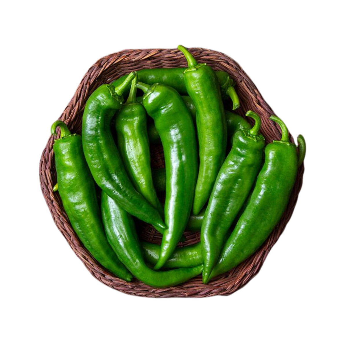 30 Seeds| Anaheim Chili Pepper Seeds – Capsicum annuum, Heirloom, Non-GMO, Mild Heat 500–1,000 SHU, High Yield, 7-Inch Peppers, Easy to Grow Warm Season Vegetable for Roasting, Stuffing, Salsa, and Fresh Cooking#6038
