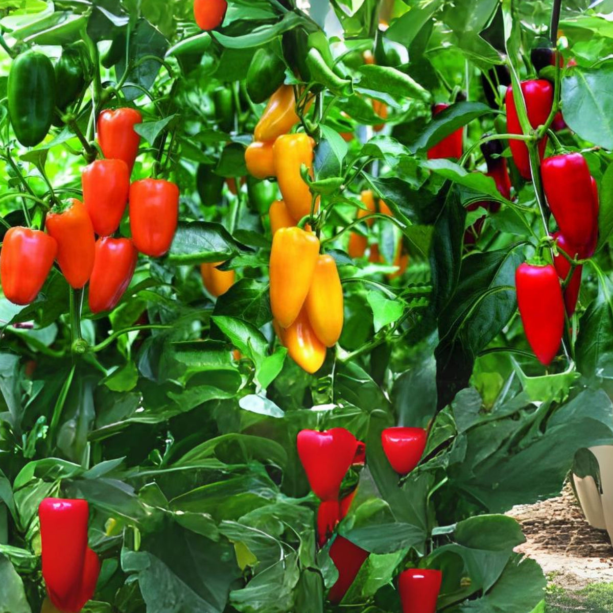 Lunchbox Sweet Pepper Seeds - Colorful Mini Peppers, 30 seeds