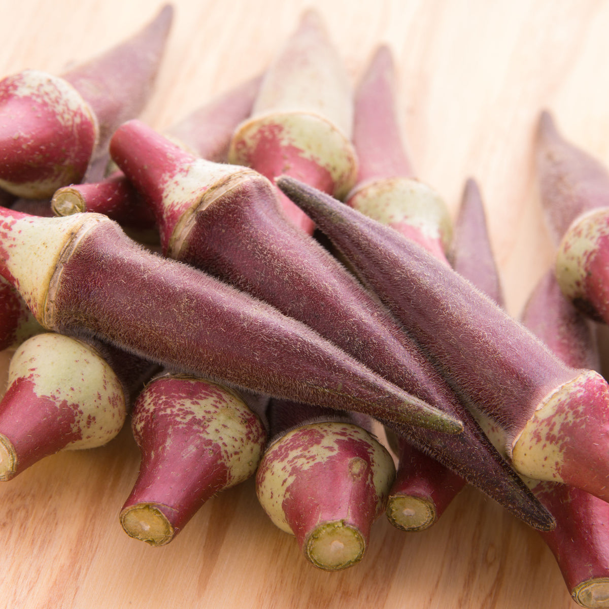 20s| Red Burgundy Okra Seeds - Authentic - Open-Pollinated - Asian Garden~ Organic - Heirloom - Vegetable Seeds - #8006