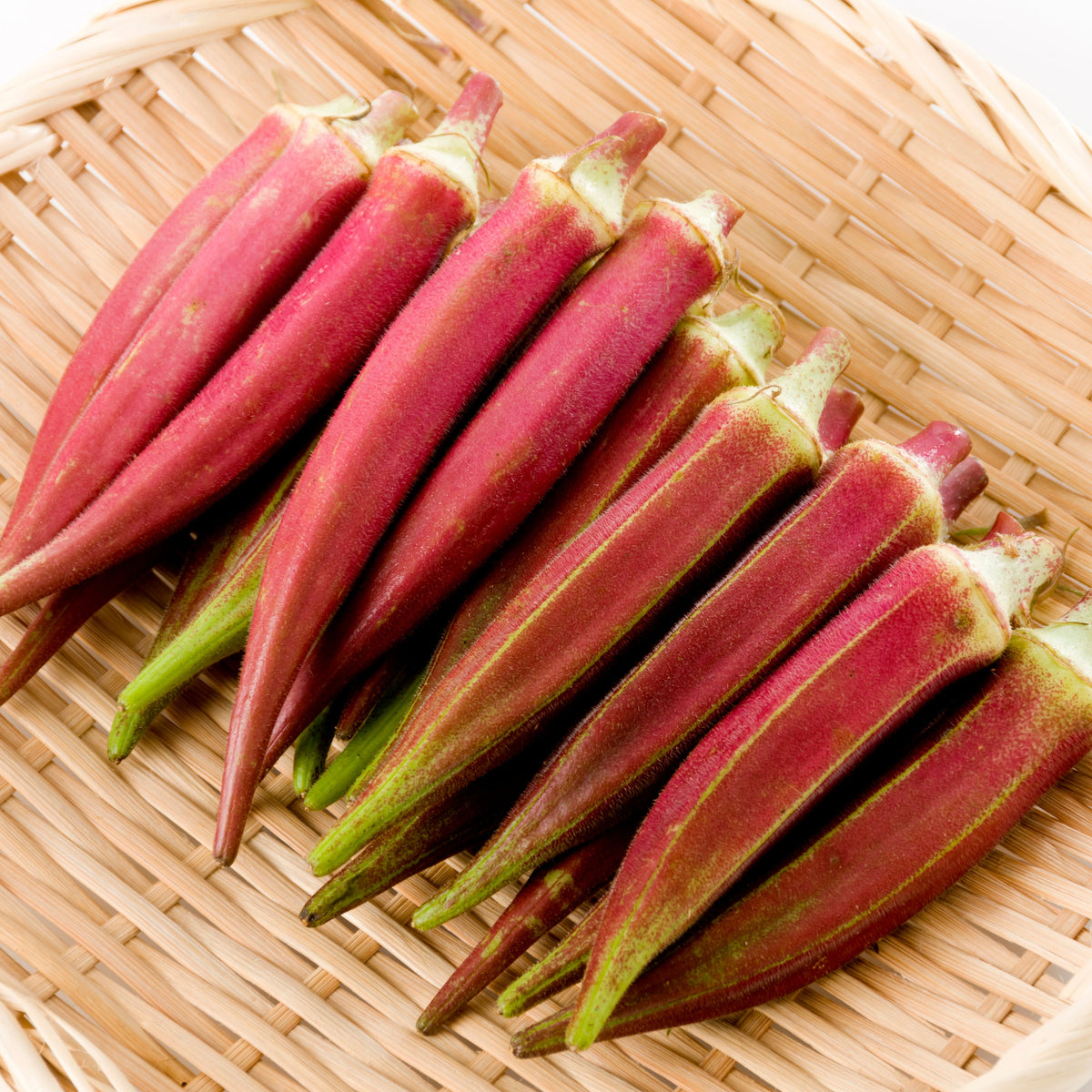 20s| Red Burgundy Okra Seeds - Authentic - Open-Pollinated - Asian Garden~ Organic - Heirloom - Vegetable Seeds - #8006