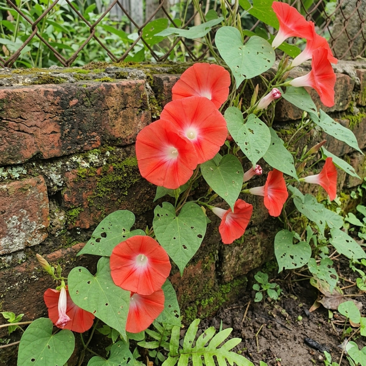 Scarlett Ohara Morning Glory Seeds, 30+ seeds
