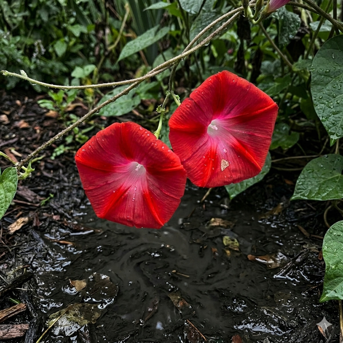 Scarlett Ohara Morning Glory Seeds, 30+ seeds