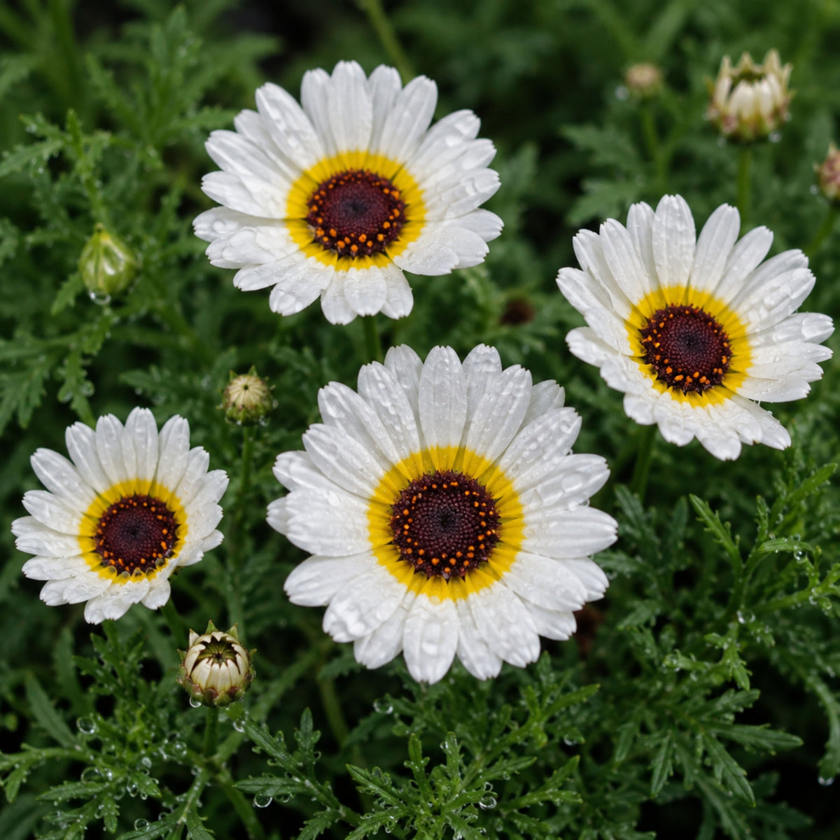 Polar Star Chrysanthemum Flower Seeds, 50 seeds