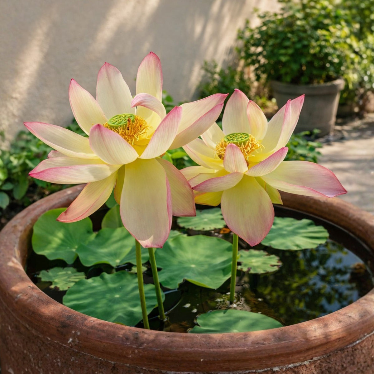 5+ Rare Seeds - Sunrise Brocade Lotus Seeds, Water Plant Seeds