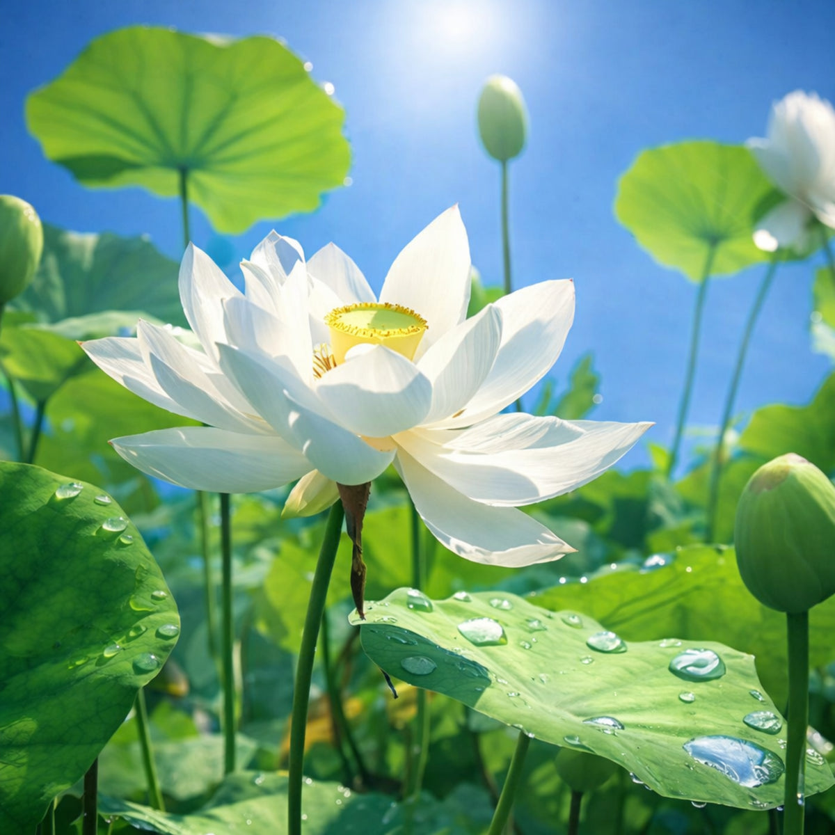5+ Rare Seeds - White Lotus Seeds, Water Plant Seeds