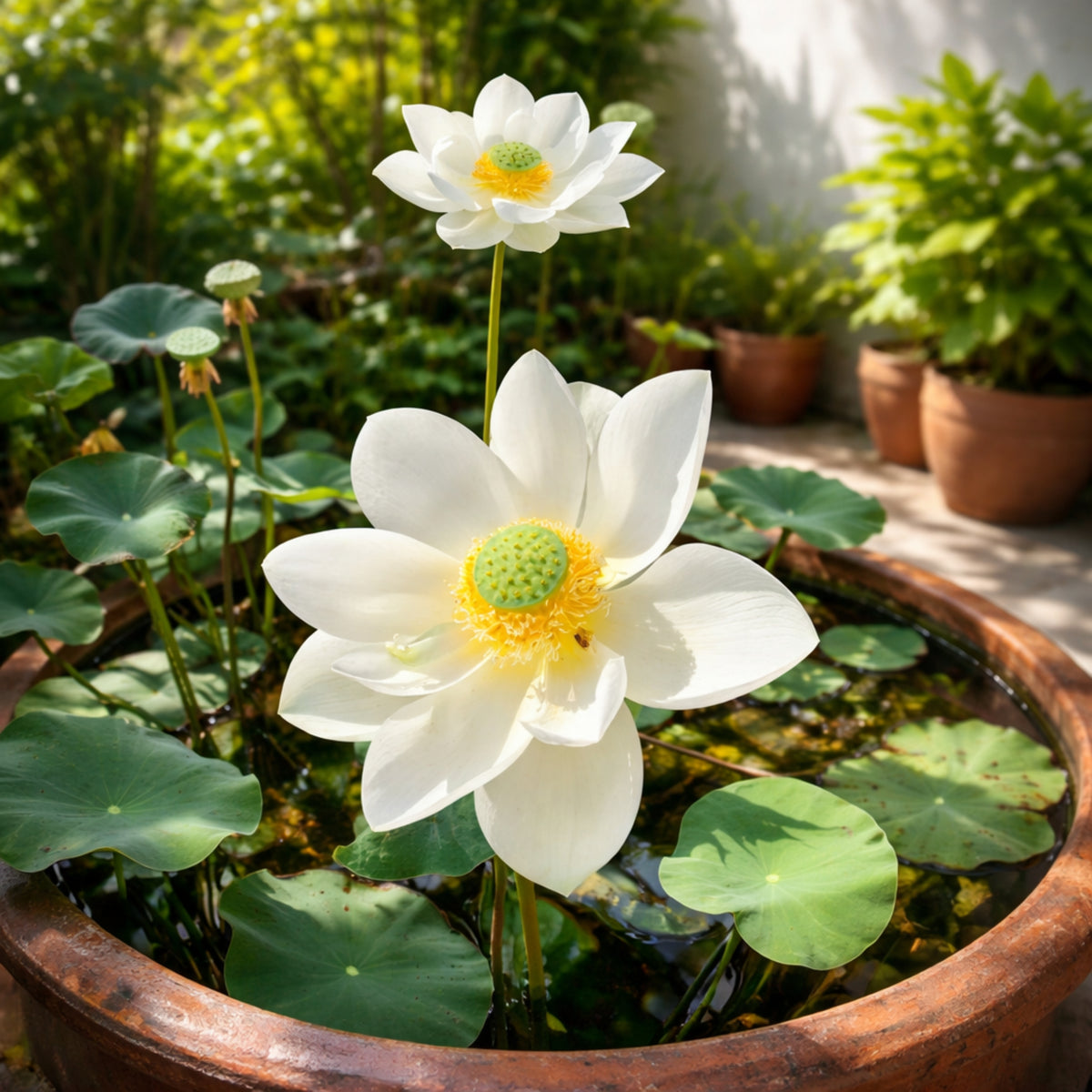 5+ Rare Seeds - White Lotus Seeds, Water Plant Seeds