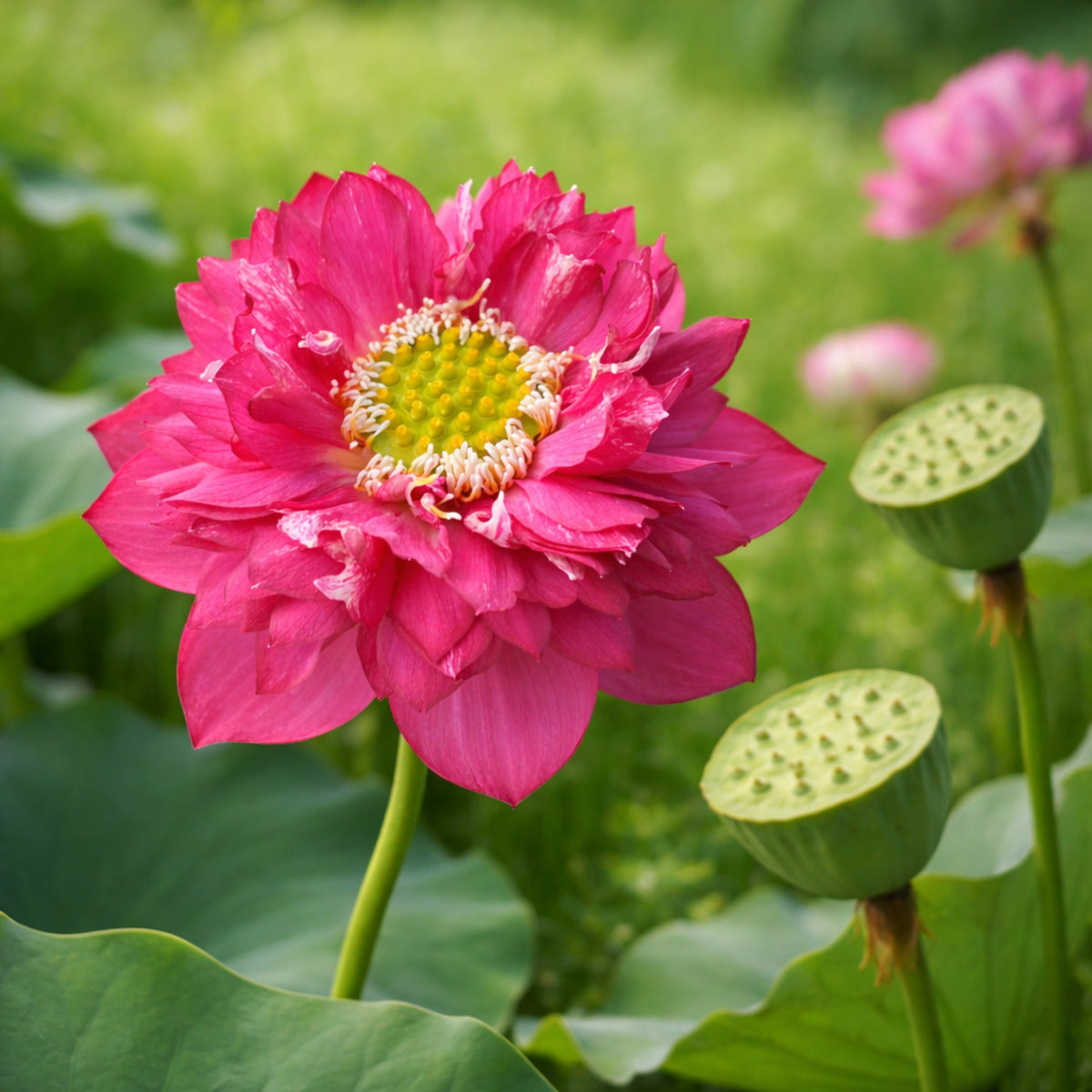 5+ Rare Seeds - Red Symphony Lotus Seeds, Water Plant Seeds
