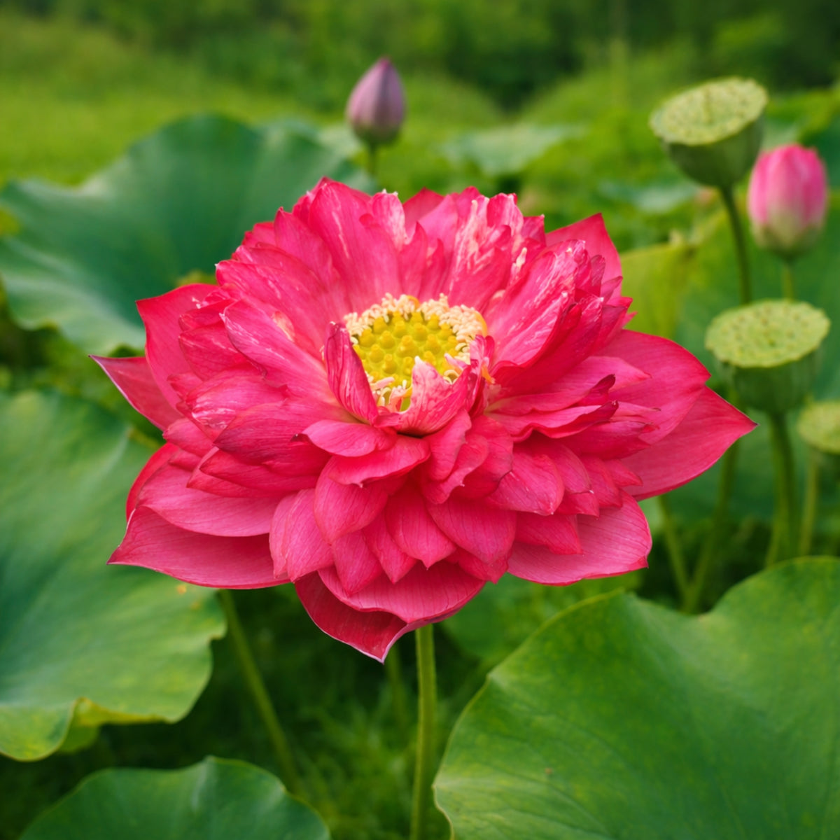 5+ Rare Seeds - Red Symphony Lotus Seeds, Water Plant Seeds