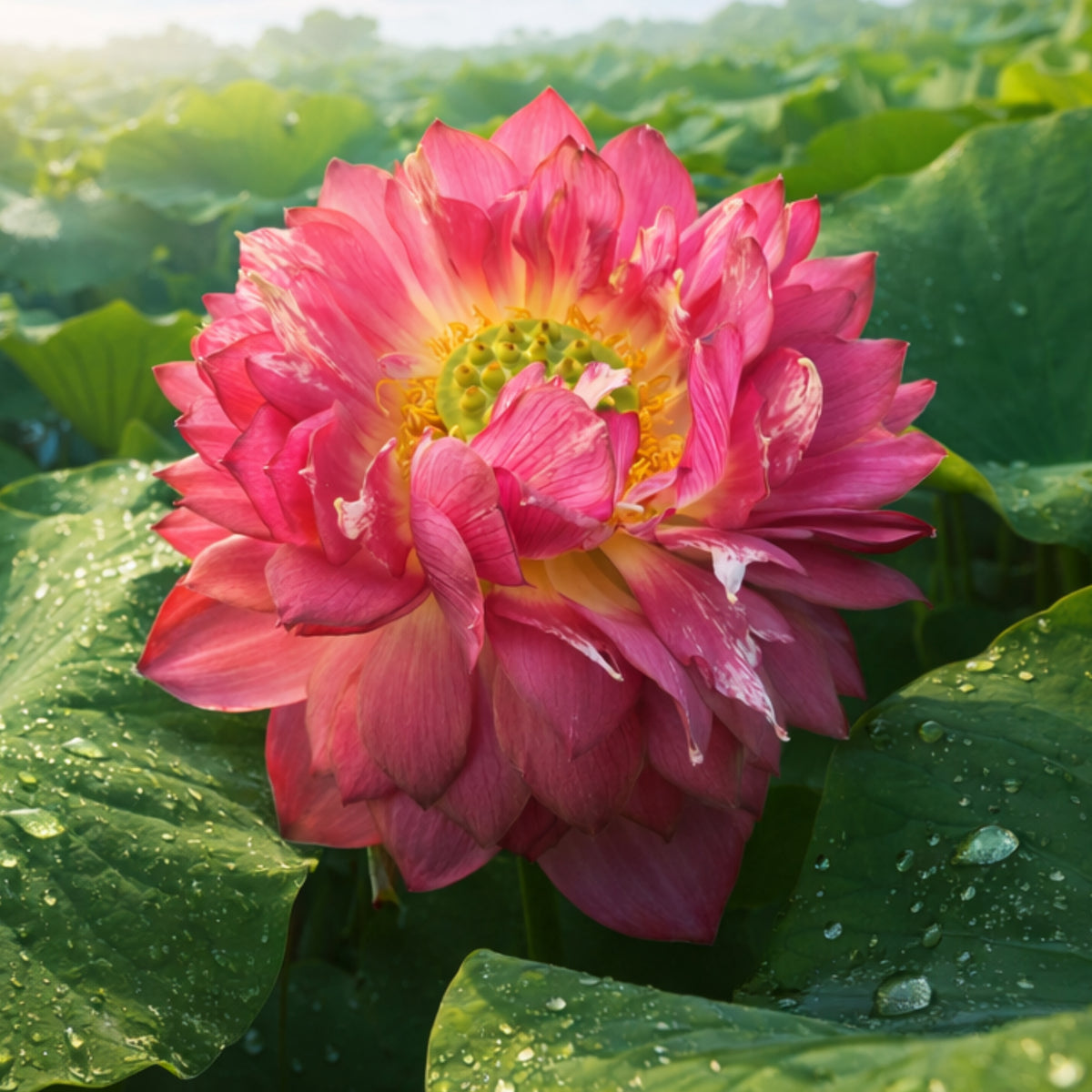 5+ Rare Seeds - Red Symphony Lotus Seeds, Water Plant Seeds