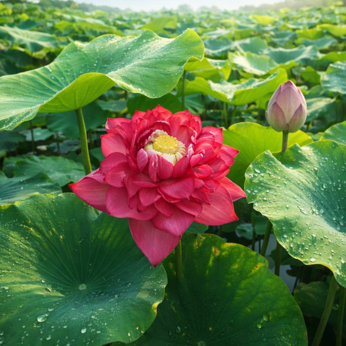 5+ Rare Seeds - Red Symphony Lotus Seeds, Water Plant Seeds