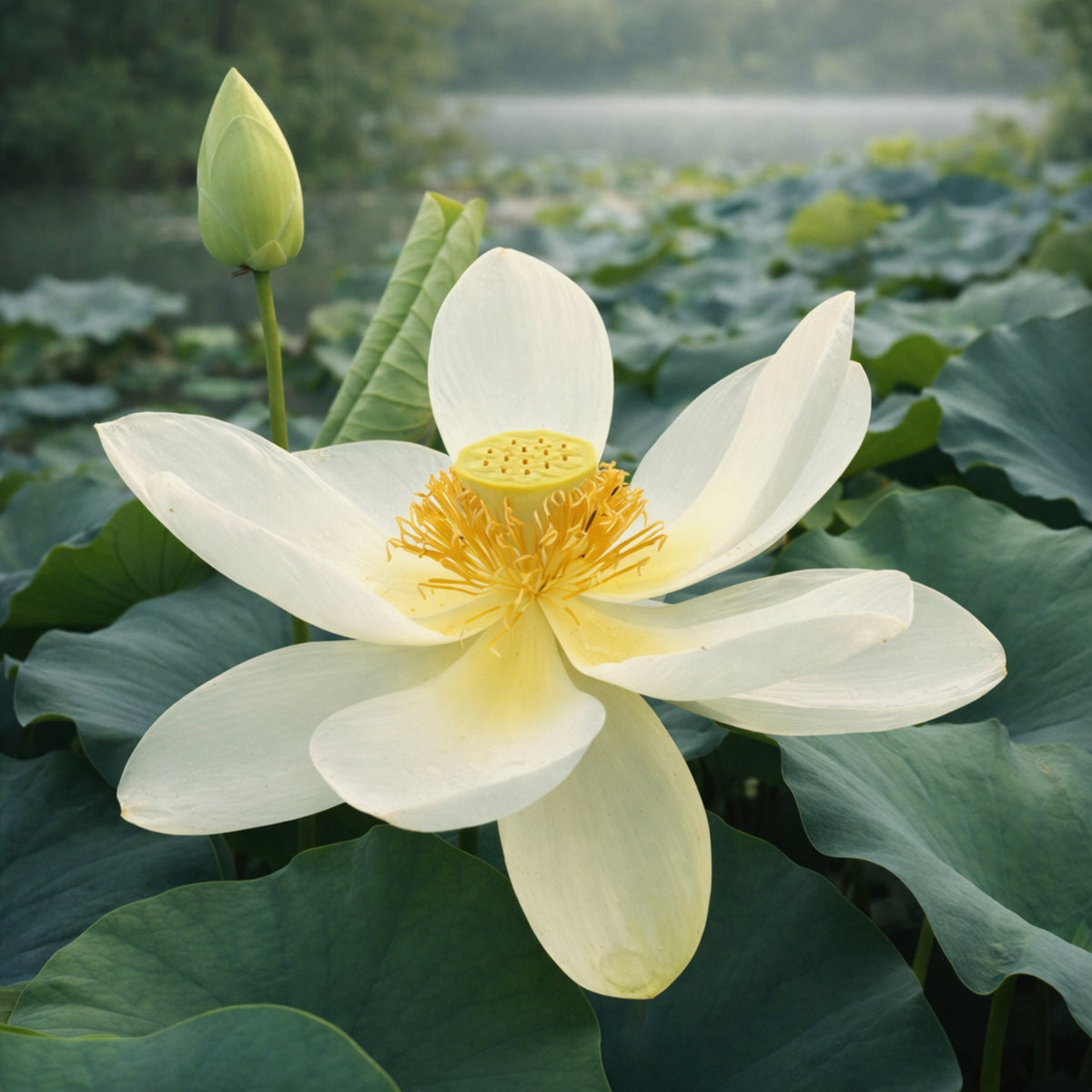 5+ Rare Seeds - Hindu White Lotus Seeds, Aquatic Perennial Water Plant