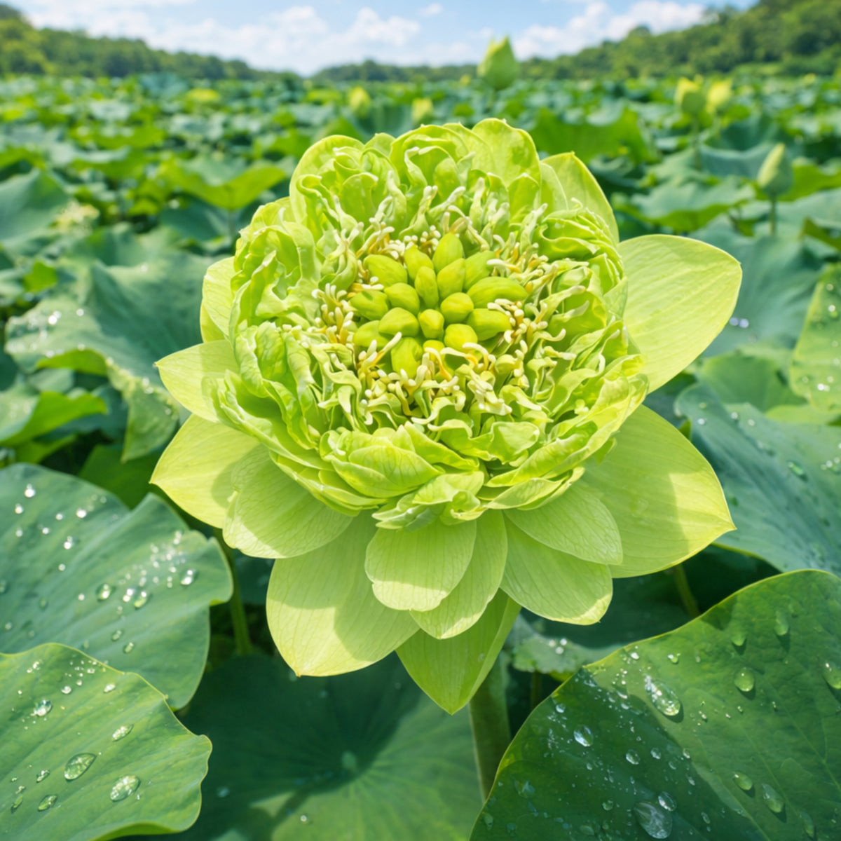 5+ Rare Seeds - Gold & Jade Peony Lotus Seeds