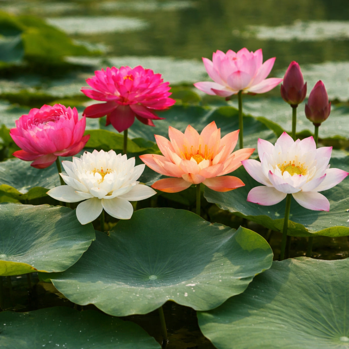5+ Rare Seeds - Mix Colour Mini Lotus Seeds, Edible Seeds & Roots