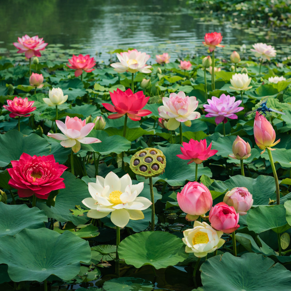5+ Rare Seeds - Mix Colour Mini Lotus Seeds, Edible Seeds & Roots