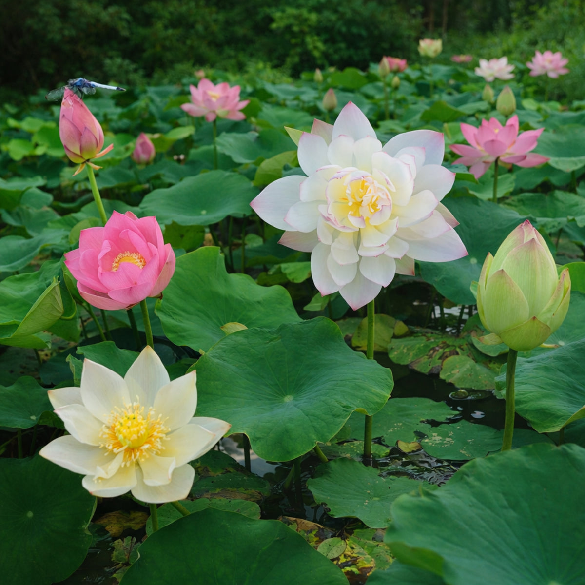 5+ Rare Seeds - Mix Colour Mini Lotus Seeds, Edible Seeds & Roots