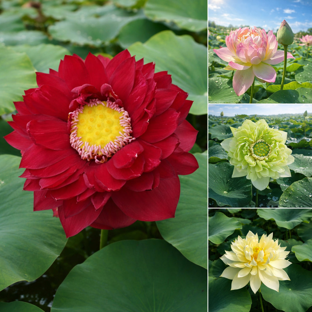 5+ Rare Seeds - Mix Lotus Seeds, Edible Seeds & Roots