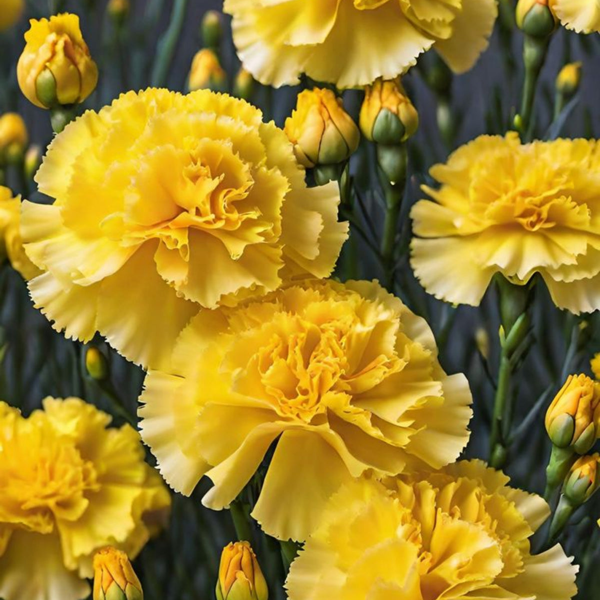 Yellow Carnations Seeds - Dianthus Seeds, 30 seeds