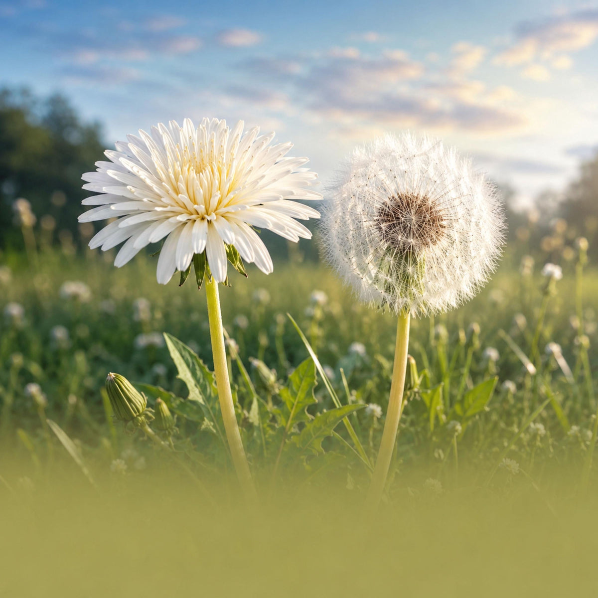 White Dandelion seeds