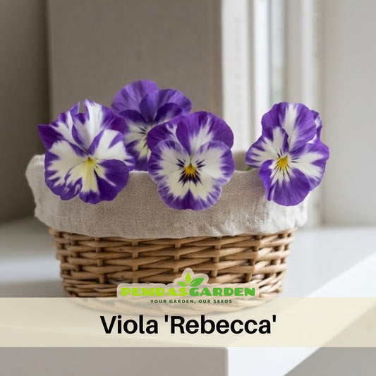 Viola 'Rebecca' Seeds - Cold Resistant, Drought Resistant, 25+ seeds