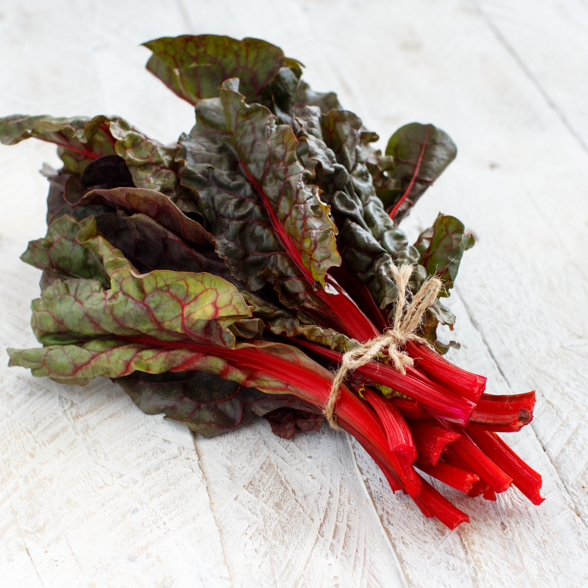 Ruby Red Chard Seeds - Biennial, Cold Resistant, 25+ seeds
